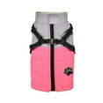 thumbnail image 1 of Dogs Autumn Winter Warm Coats Fleece Lined Winter Vests for Small Medium Dogs Hiking, Pink, 1 of 7