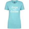 thumbnail image 1 of Dogs Before Dudes Womens crewneck tee, 1 of 3