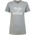 thumbnail image 1 of Dogs Before Dudes Womens crewneck tee, 1 of 2