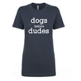 thumbnail image 1 of Dogs Before Dudes Womens crewneck tee, 1 of 2