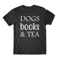 thumbnail image 1 of Dogs Books & Tea T-Shirt 100% Cotton Premium Tee, 1 of 2