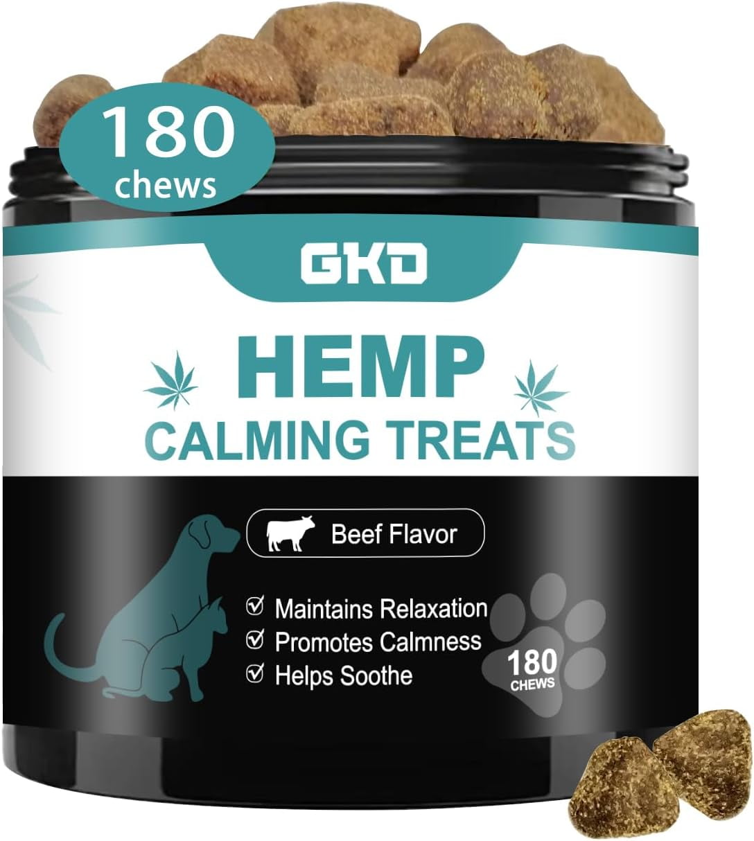 Dogs Calming Chews Dog Treats Anti Anxiety Relief Dog Chill Pill Bites Natural Anxiety Remedies