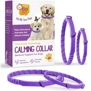 Dogs Calming Collar, 4Pcs Lasts 60 Days Relieve Reduce Anxiety or Stress, 2Pcs 15 Inches and 2Pcs 27.5 Inches Adjustable Pheromones Calming Collars for All Small Medium and Large Dog