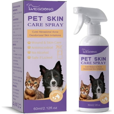 Dogs Cats Itch Relief Spray, Treatment for Rapidly Alleviate Dry Itchy Skin, Skin Allergies, Scratching, Excessive Licking, Reduces Topical Inflammation