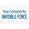 thumbnail image 1 of Dogs Contained By Invisible Fence Warning Signs, Beware Of Dog Security Metal Signs for Home Busines Outdoor Indoor Road Yard Garage Street Wall Caution Decor 12 x 8 Inch, 1 of 4