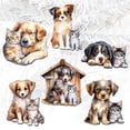 thumbnail image 1 of Dogs Decorative Wooden Clip-on Ornaments of 6 by G. Debrekht - Christmas Decor - 8090017C-S6, 1 of 9