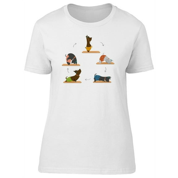 Dogs Doinf Yoga T-Shirt Women -Image by Shutterstock, Female Medium