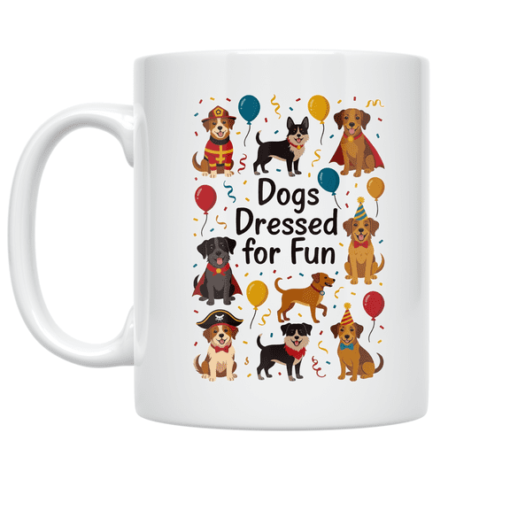 Dogs Dressed for Fun - Pet Costume Enthusiast - 11 oz Ceramic Coffee Mug