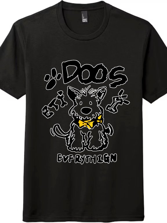 "Dogs Eat Everything" Cute Westie Dog T-Shirt - Unisex Kawaii Pet Graphic Tee
