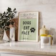 thumbnail image 1 of Dogs Eat Free Retro Guest Check Trendy Kitchen Wall Art Decor, Unframed Canvas 24x36in, 1 of 4