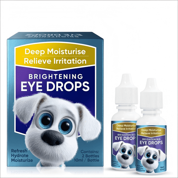 Dogs Eye Drops, Dogs Eye Infection Treatment, Relieve Red Eyes & Allergy Symptoms for All Animal, Dog Eye Wash for Cleaning Tear StreaksRemoving Eye Stains & Relieving Dryness