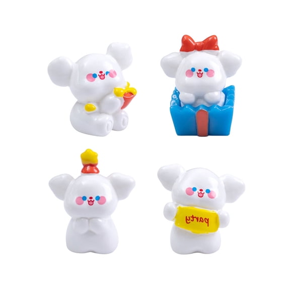 Dogs Figurines Mini Dogs Decors Toy Playsets Miniature Doll Garden Figurine