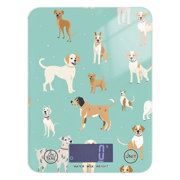Dogs Food Scale Digital Kitchen Scale Waterproof Tempered Glass Tare Function 11 lb for Baking Cooking Meal Prep