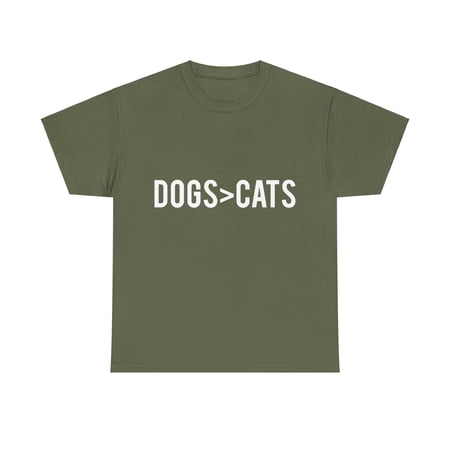 Dogs Greater Than Cats Unisex Graphic T-Shirt, Sizes S-5XL