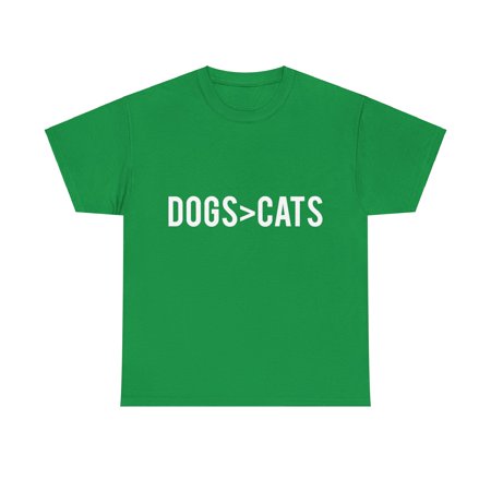Dogs Greater Than Cats Unisex Graphic T-Shirt, Sizes S-5XL