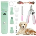 thumbnail image 1 of Dogs Hair Clippers Grooming Kit with Nail Grinder, Likaty 4 in 1 Cordless Electric Trimmer Low Noise USB Rechargeable Pet Clippers for Small and Large Dogs Cats Animals, 1 of 6