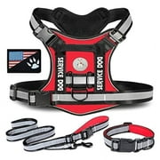 Dogs Harness with Leash Tactic Pet Chest Strap Collar Adjustable Pet Chest Harness Outdoor Walk Training Vest for Dogs