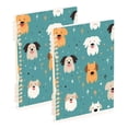 thumbnail image 1 of Dogs Head Spots Ring Binder Notebook Journey Note Diary College Ruled Spiral Notebook Study Loose Leaf Paper A5 60 Pages, 1 of 8