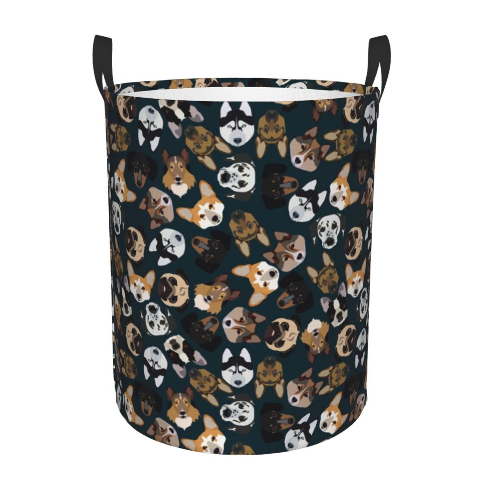 Happy Dogs Quilted Laundry Basket NCU0DDK1307