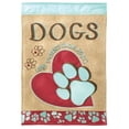 thumbnail image 1 of Dogs Leave Pawprints Burlap, 1 of 2