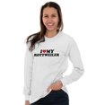thumbnail image 1 of Dogs Long Sleeve T-Shirts Tee For Women Love My Rottweiler Heart Dog Owner Pet Gift, 1 of 2