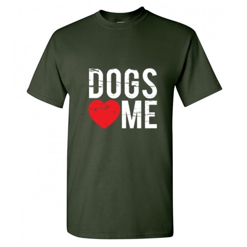 Dogs Love Me Christmas Apparel Adult Humor Novelty Sarcastic Premium Tshirt Xmas Holiday Anniversary Gift Hilarious Funny Graphic Tees