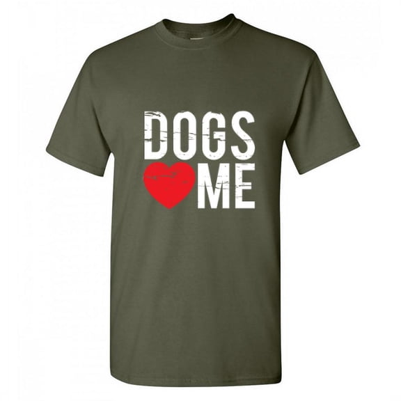 Dogs Love Me Christmas Apparel Adult Humor Novelty Sarcastic Premium Tshirt Xmas Holiday Anniversary Gift Hilarious Funny Graphic Tees