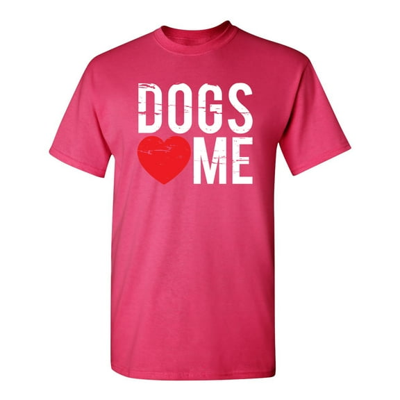 Dogs Love Me Sarcastic Humor Graphic Novelty Funny Youth T Shirt