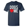 thumbnail image 1 of Dogs Love Me Sarcastic Humor Graphic Novelty Funny Youth T Shirt, 1 of 1