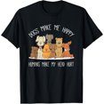 thumbnail image 1 of Dogs Make Me Happy Humans Make My Head Hurt Shirt - Funny Dog Owner Gift Tee, 1 of 4