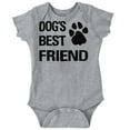 thumbnail image 1 of Dogs Mans Best Friend Cute Romper Boys or Girls Infant Baby Brisco Brands NB, 1 of 6