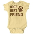 thumbnail image 1 of Dogs Mans Best Friend Cute Romper Boys or Girls Infant Baby Brisco Brands NB, 1 of 6
