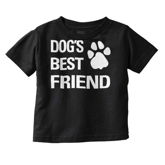 Dogs Mans Best Friend Cute Toddler Boy Girl T Shirt Infant Toddler Brisco Brands 12M