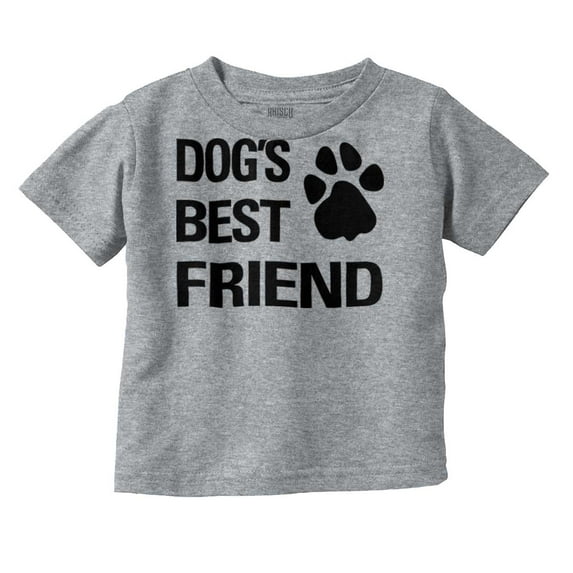Dogs Mans Best Friend Cute Toddler Boy Girl T Shirt Infant Toddler Brisco Brands 24M