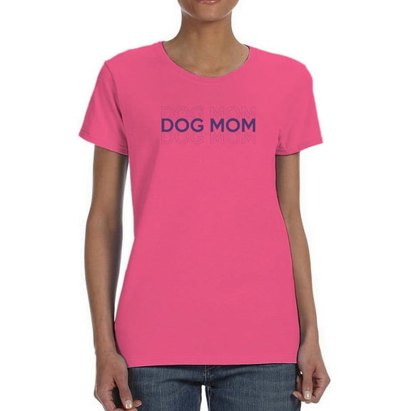 Dogs Mom Petparent Shaped T-Shirt Women -Smartprints Designs, Female Large