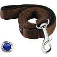thumbnail image 1 of Dogs My Love 4ft Long Neoprene Padded Handle Nylon Leash 4 Sizes Brown (Medium - 1/2" Wide), 1 of 2