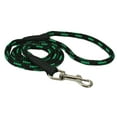 thumbnail image 1 of Dogs My Love 6ft Long Braided Rope Dog Leash Green with Black 6 Sizes (Small: 6ft Long; 0.3" Diam (8mm)), 1 of 3