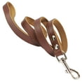thumbnail image 1 of Dogs My Love Genuine Leather Classic Dog Leash 4 Ft Long 9 Sizes (Medium (Width: 14mm - 0.6"), Brown), 1 of 2