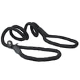 thumbnail image 1 of Dogs My Love Nylon Rope Slip Dog Lead Adjustable Collar and Leash 6ft Long (Large: 0.4" (10mm), Black), 1 of 3
