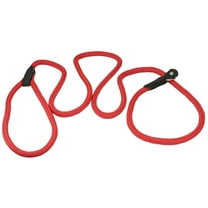 Dogs My Love Nylon Rope Slip Dog Lead Adjustable Collar and Leash 6ft Long (Small: 1/4" (6mm), Red)