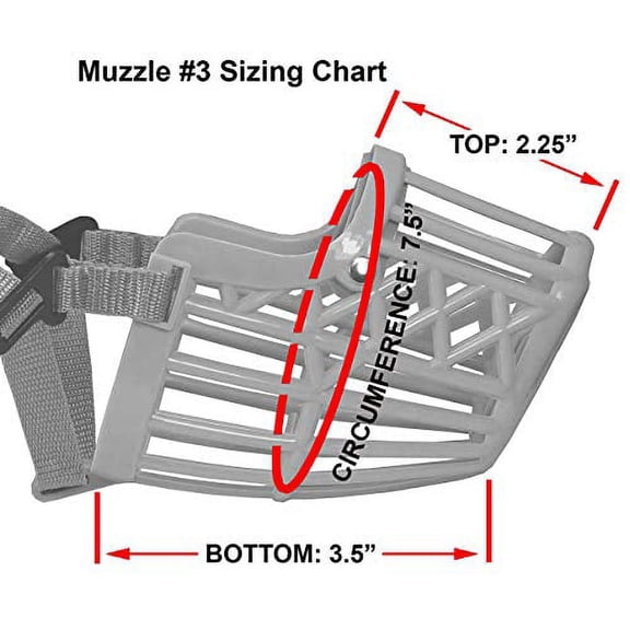 Dogs My Love Plastic Dog Basket Muzzle Beige 7 Sizes (Small: Circumference 7.5")