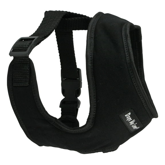 Dogs My Love Soft Vest Harness for Dogs and Puppies 6 sizes Black (M (Neck Max: 13"; Chest Girth: 16"-21"))