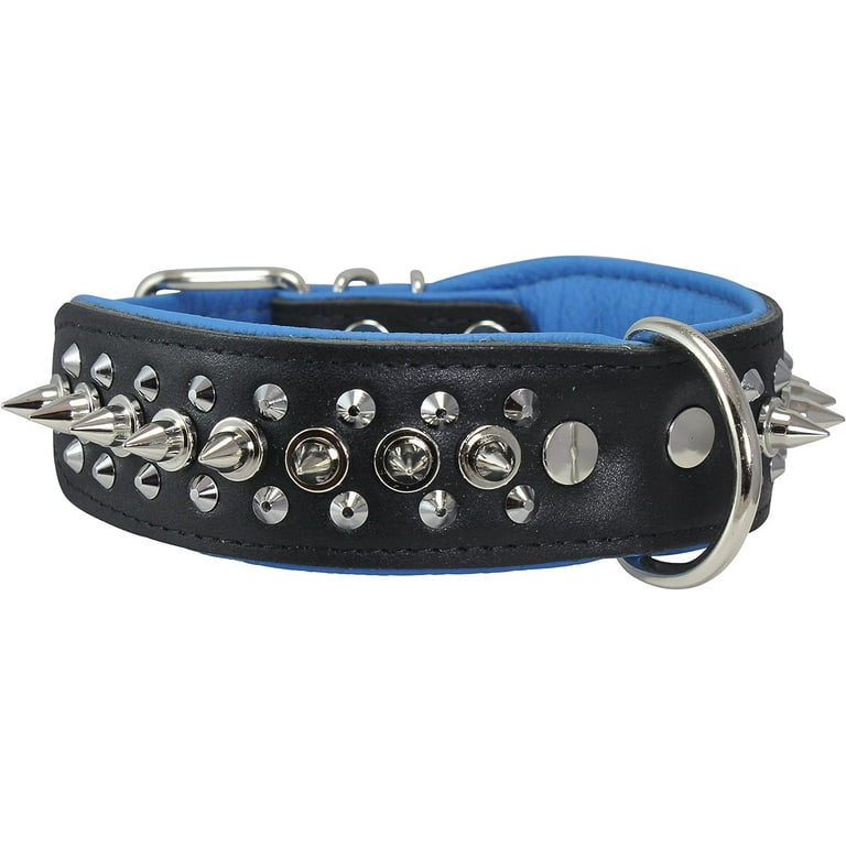 LEATHER STUD BRACELET STRONG BLUE LEATHER STUD BRACELET STRONG BLUE