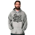 thumbnail image 1 of Dogs Naps Coffee Funny Hobby Pet Unisex Plus Fleece Graphic Hoodie Brisco Brands 2X, 1 of 5