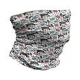 thumbnail image 1 of Dogs Neck Gaiter, Boston Terriers and Flowers, Unisex, Multicolor, by Ambesonne, 1 of 3