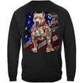 thumbnail image 1 of Dogs Of Valor This We'll Defend Pit Bull Dogs Of Valor 100% Cotton Black Long Sleeves T-Shirt Medium, 1 of 1