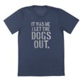 thumbnail image 1 of Dogs Out Graphic Navy Mens Cotton T-Shirt, 1 of 1
