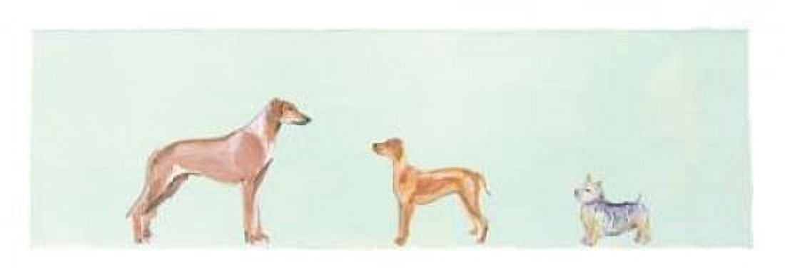 Dogs Panel II Canvas Art - Debbie Nicholas (10 x 20)