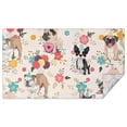 thumbnail image 1 of Dogs with Party Hats and Flowers Rectangle Tablecloth 60"x102",Waterproof Polyester Rectangle Table Cloth, Wipeable Spillproof Polyester Tablecloth for Dining, Camping, Indoor and Outdoor, 1 of 6