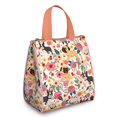 thumbnail image 1 of Dogs with Pioneer Flower Insulated Lunch Bag for Women & Adults,Large Portable Soft Cooler Lunch Bag,Thermal Food Storage Tote with Pearl Cotton,8.66L,8.75x5.75x9.5 Inch, 1 of 6